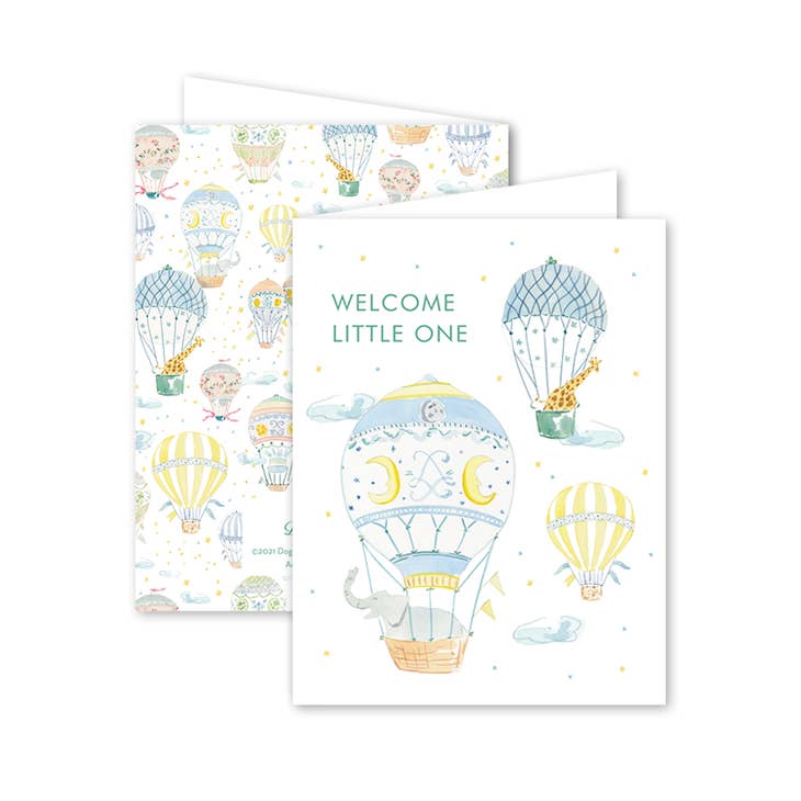 Dogwood Hill Balloon Festival Welcome Little One Card