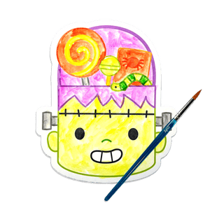 OOLY Playful Painters Trick or Treat Easy Watercolor Painting