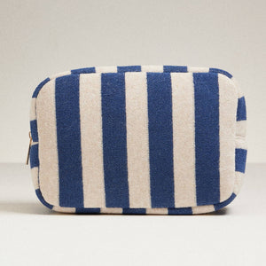 Frem Striped Terry Fabric Travel Pouch