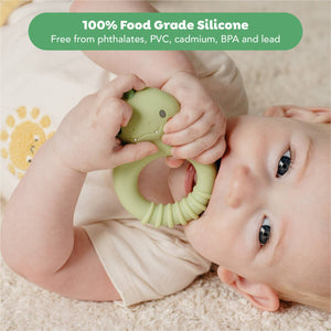 Tiger Tribe Dino Silicone Teether