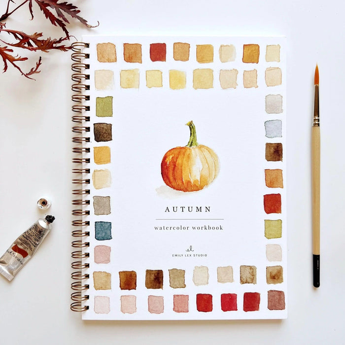 emily lex studio Autumn Watercolor Workbook