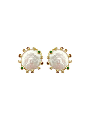 Gemelli - Monet Multi Pearl Stud Earring