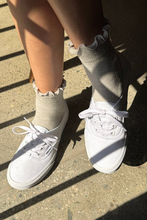 Le Bon Shoppe Ruffled Hugger Crew Socks - Multiple Colors!