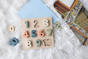 Pearhead Wooden Numbers Puzzle