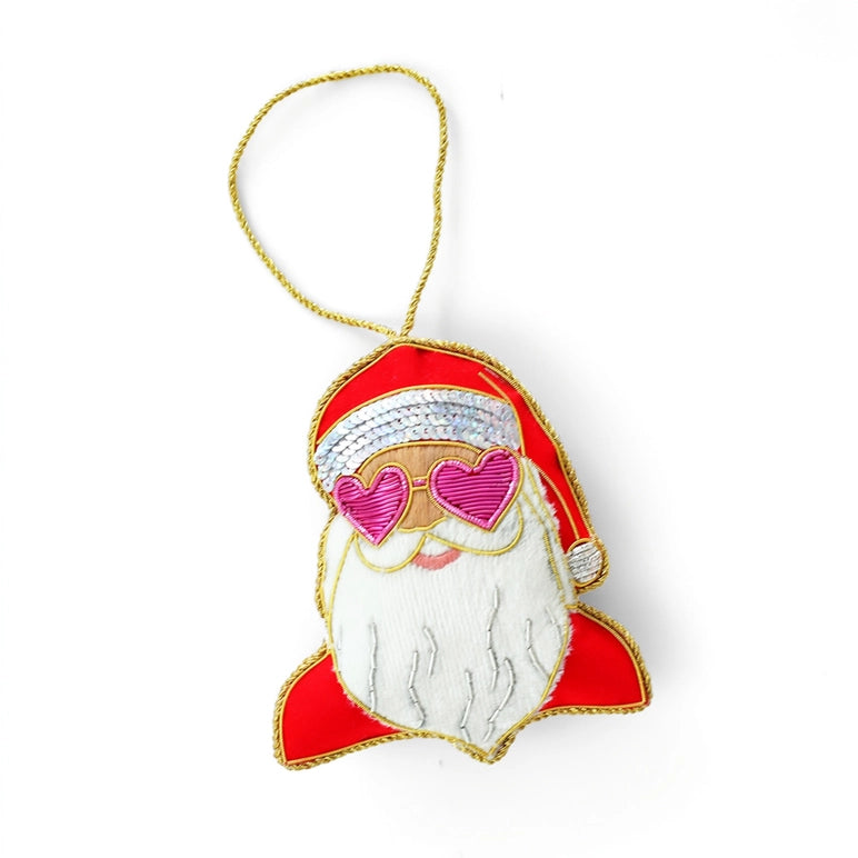 Jollity + Co Red Santa Ornament