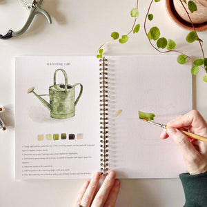emily lex studio  Garden Watercolor Workbook
