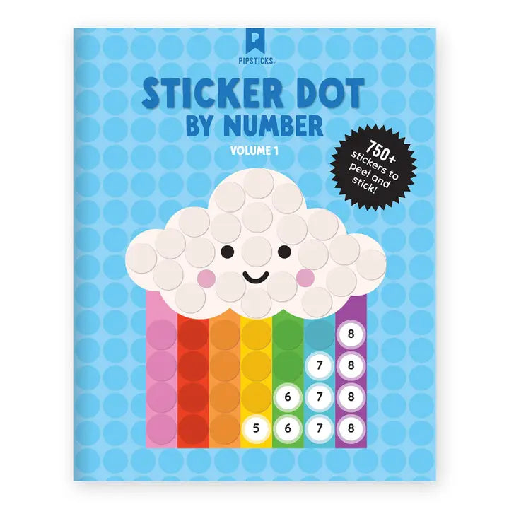 Pipsticks Sticker Dot by Number Sticker Book