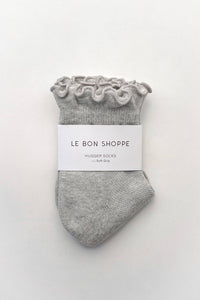Le Bon Shoppe Ruffled Hugger Crew Socks - Multiple Colors!