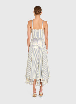 Amanda Uprichard Monterey Dress in Oxford Pinstripe