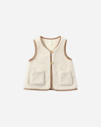 Rylee + Cru Sherpa Vest in Natural