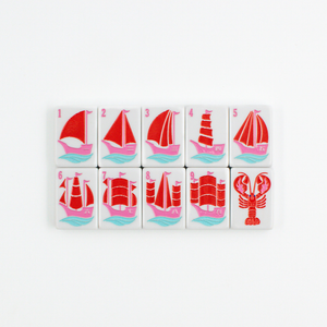 My Fair Mahjong The New England Series: Mahjong Set with Nautical Flair