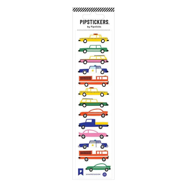 Pipsticks Fuzzy Vehicles Sticker Pack