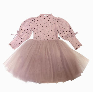 Petite Alice Balloon Dress in Pink Hearts