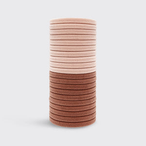 KITSCH Eco-Friendly Nylon Elastics 20pc set - Blush