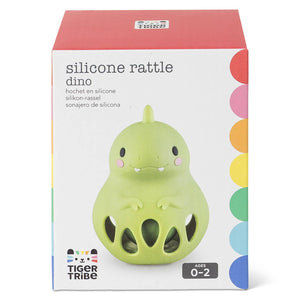 Tiger Tribe Dino Silicone Rattle