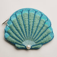 Frem Seashell Beaded Coin Purse with Pearl Accent - Multiple Colors!
