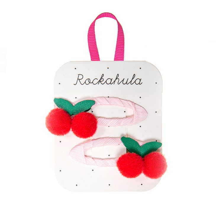 Rockahula Sweet Cherry Pom Pom Clips