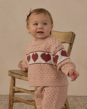 Rylee + Cru Reagan Sweater in Hearts
