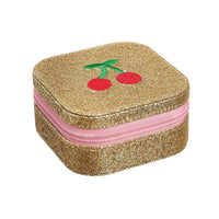 Rockahula Cherry Dreams Glitter Square Jewellery Box