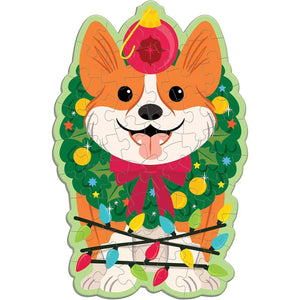 Chronicle Christmas Corgi Scratch & Sniff Puzzle