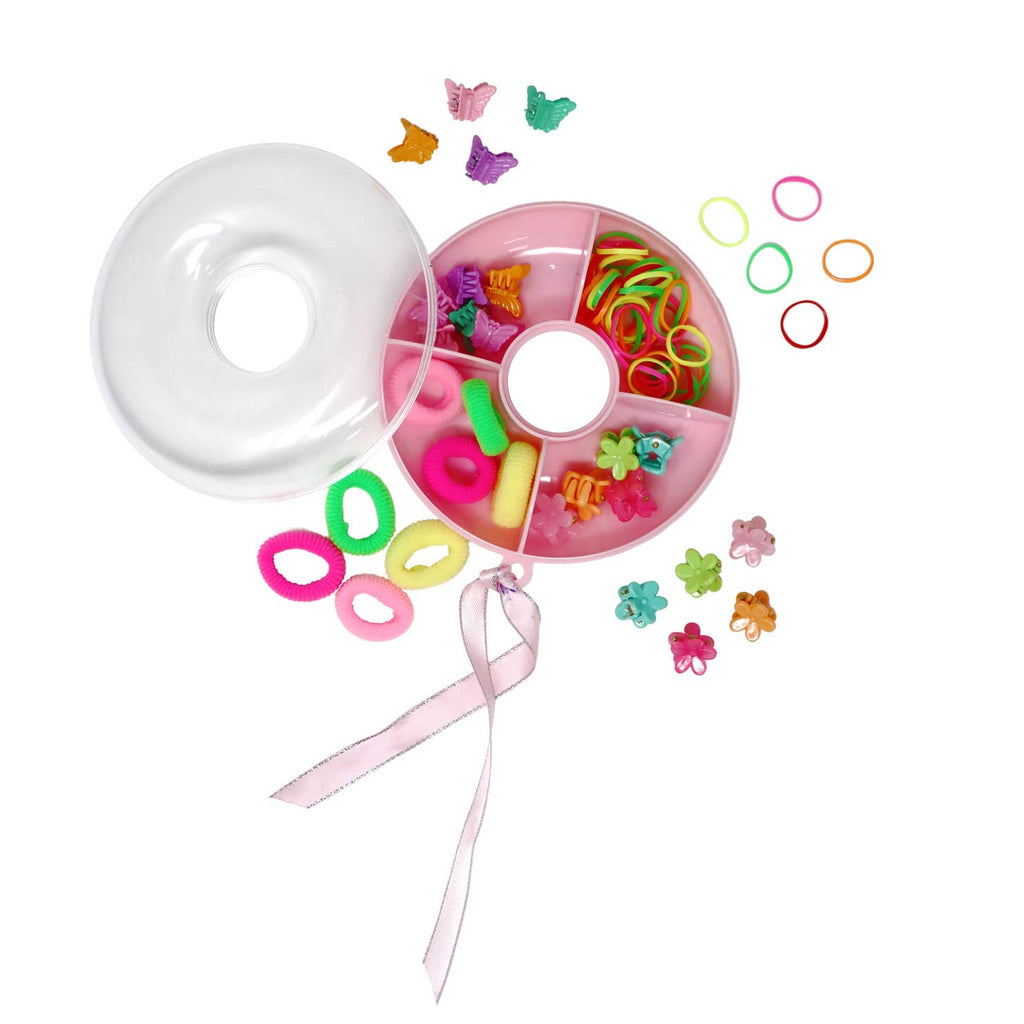 Pink Poppy Donut Hair Accessory Set