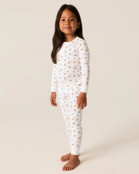 Petite Plume Children's Snug Fit Pajama Set in Yuletide Treats