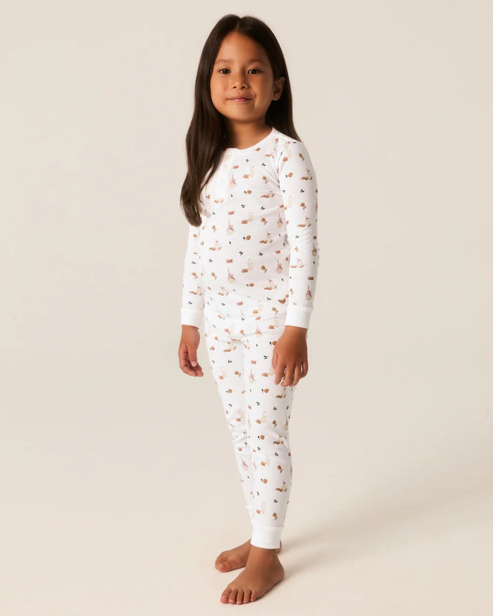 Petite Plume Children's Snug Fit Pajama Set in Yuletide Treats
