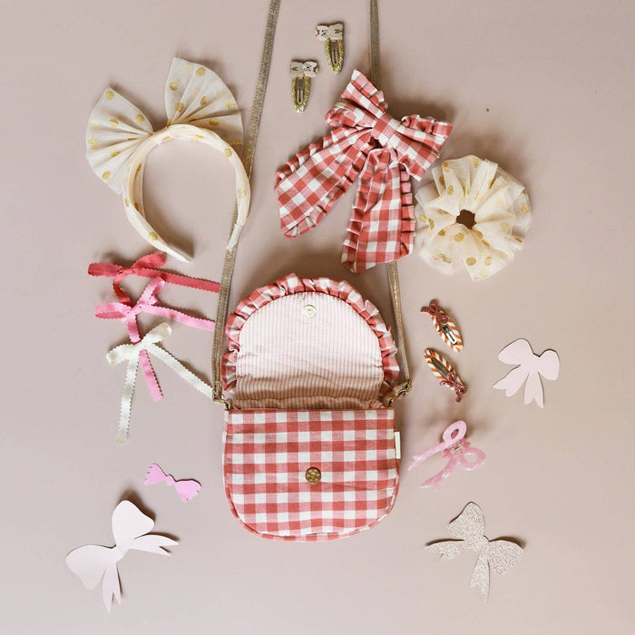 Rockahula Stripy Glitter Bow Clips
