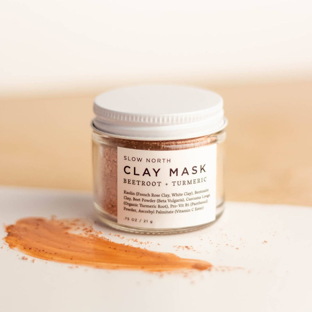 Slow North Beetroot + Turmeric Clay Facial Mask
