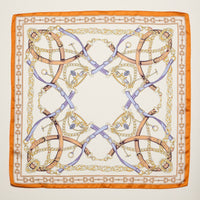 Frem NYC Classic Equestrian Chain Satin Scarf - Multiple Colors!