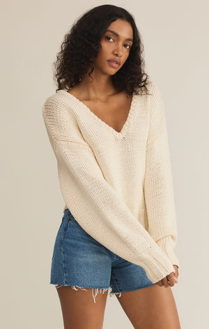 Z Supply Vida Sweater in Sea Salt