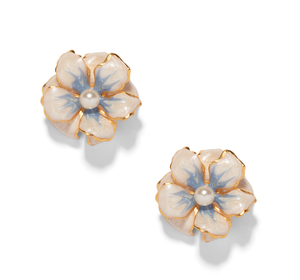 The Pink Reef - The Pink Reef Small Double Floral in Pearl and Blue