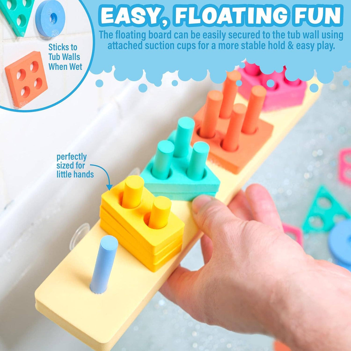 Tub Works Splash, Stack & Sort™ Shape Sorter & Stacking Toddler Bath Toy