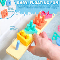Tub Works Splash, Stack & Sort™ Shape Sorter & Stacking Toddler Bath Toy