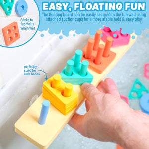 Tub Works Splash, Stack & Sort™ Shape Sorter & Stacking Toddler Bath Toy