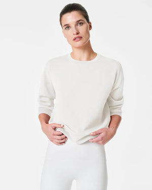 Spanx Airessentials Crew Neck Sweatshirt in Powder