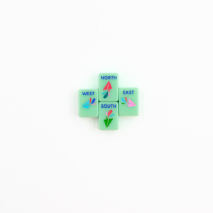 My Fair Mahjong Anywhere Series Mini Mahjong Set in Green