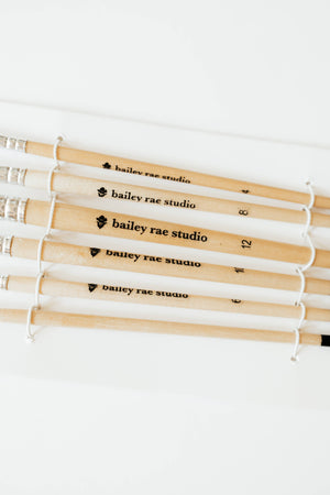 Bailey Rae Studio 6 Piece Round Tip Watercolor Brush Set