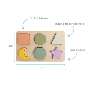 Pearhead Wooden Shapes Puzzle