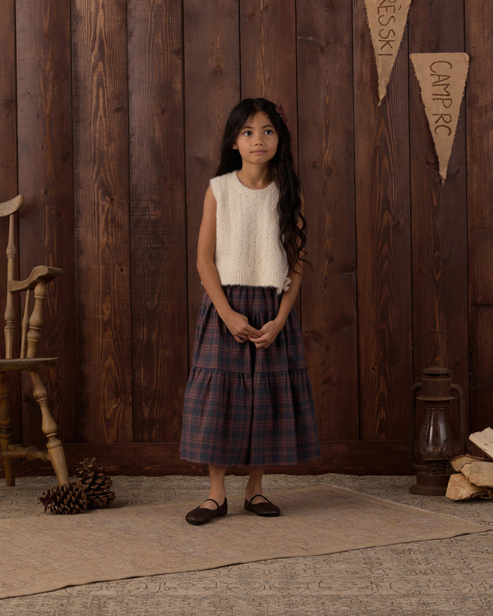 Rylee + Cru Bow Sweater Vest in Ivory