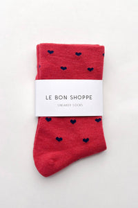 Le Bon Shoppe - Heart Sneaker Socks (multiple colors)