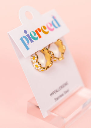 Pierced Co Daisy Huggies