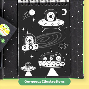 Tiger Tribe  Outer Space Neon Coloring Set