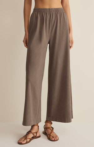 Z Supply Scout Jersey Flare Pant in Perfectly Taupe