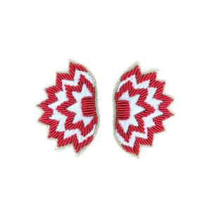 Beth Ladd Collections - Soho Studs in Red and White