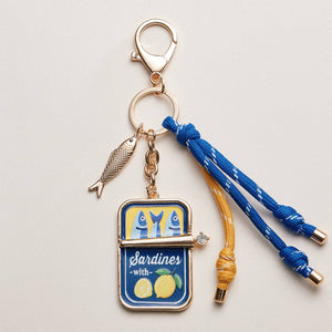 Frem Blue & Yellow Sardine Kaychain/Bag Charm