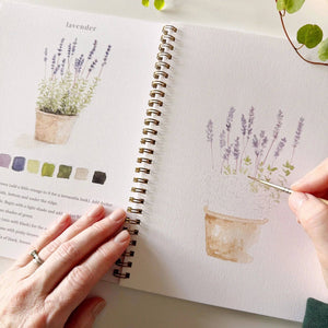 emily lex studio  Garden Watercolor Workbook