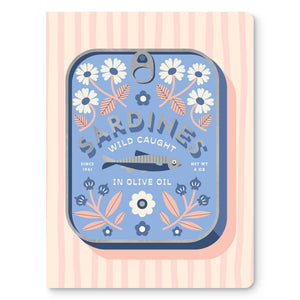 Studio Oh! Wild Caught Sardines Medium Coptic-Bound Journal
