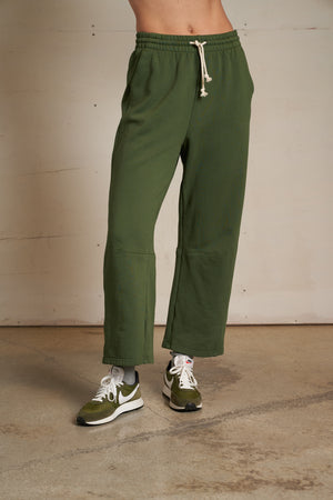 perfectwhitetee Fallon Sweatpant in Fern Green