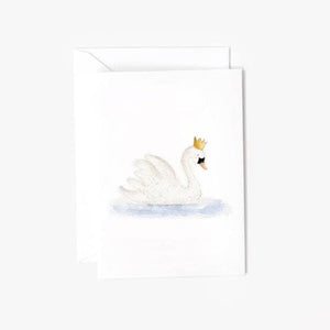 Emily Lex Studio Mini Enclosure Notecard in Swan